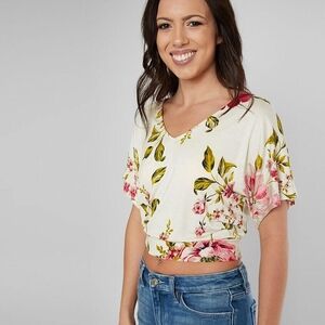 June & Hudson - Floral Crop Top